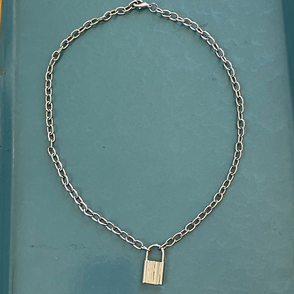 Silver Lock Neckace